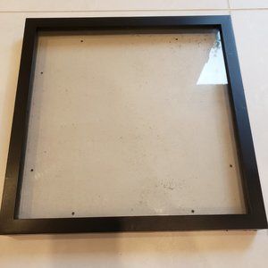 13 inch square Michaels Store Inc plastic picture frame, with 1 cm gap